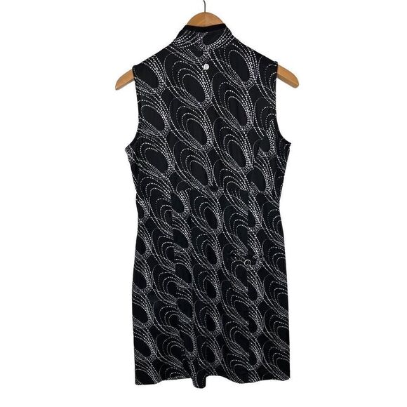 EP New York Golf Tennis Sleeveless Athletic Dress Black White Pattern M - Picture 2 of 12